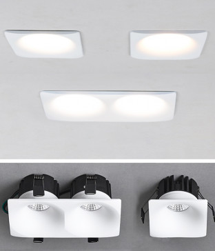 카운트 멀티 매입등 1구 LED 8W, 2구 LED 16W