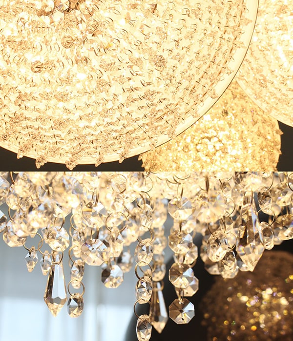 W 까르미 크리스탈 식탁등, 인테리어 펜던트 Ø300, Ø400, Ø500