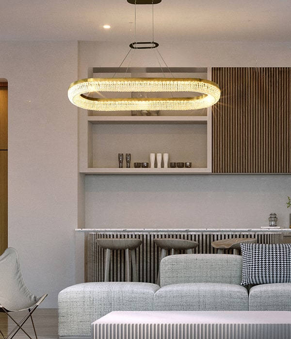 비스로 크리스탈 펜던트 식탁조명 LED 40W